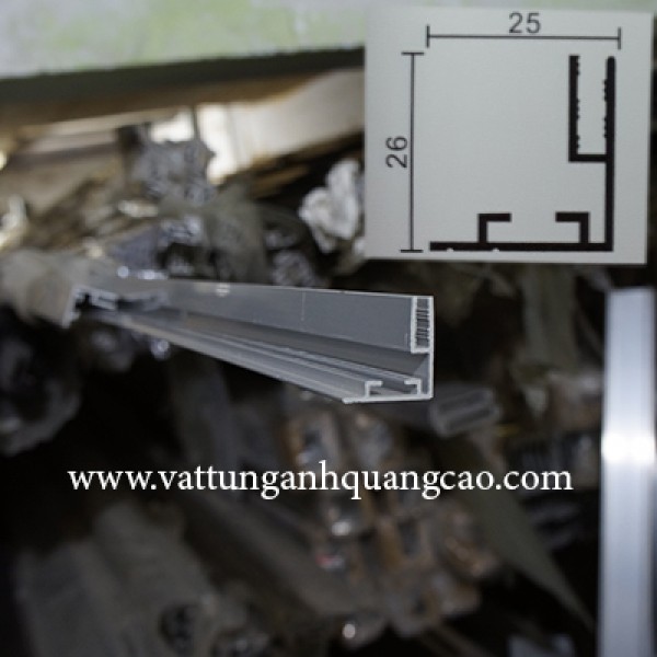 Nhôm hộp đèn EEFL không viền 2,6cm NHDKV06